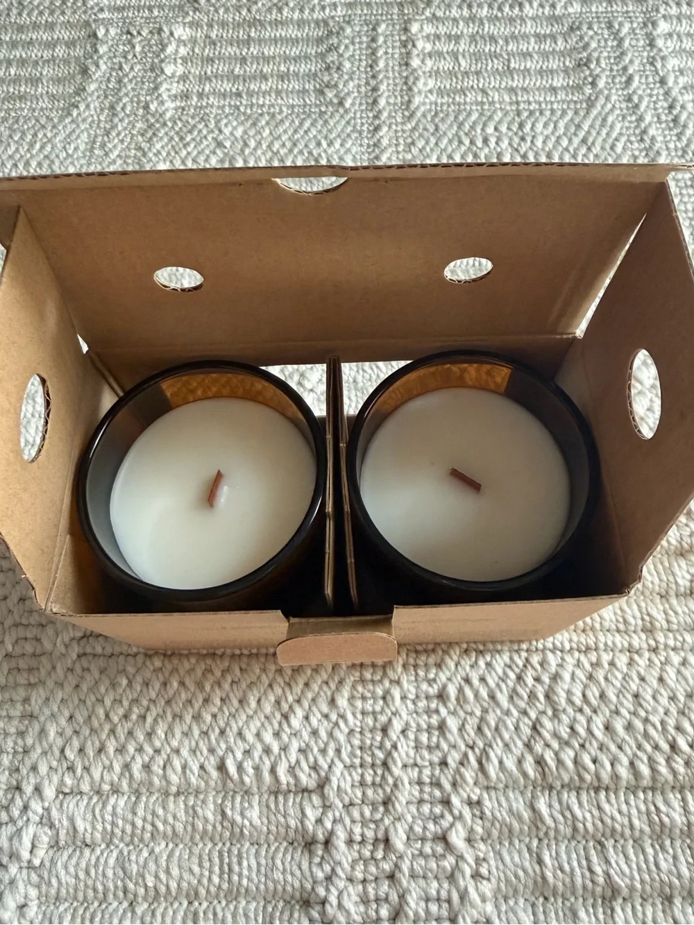 Threshold Wooden Wick Candle Set (2 sets)